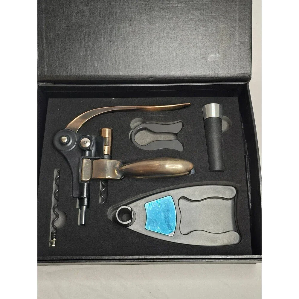 Professional High End Küchenchef Vino Corkscrew Wine Bottle Opener Kit - New